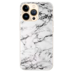 Silikonové pouzdro iSaprio - Apple iPhone 13 Pro - White Marble 01