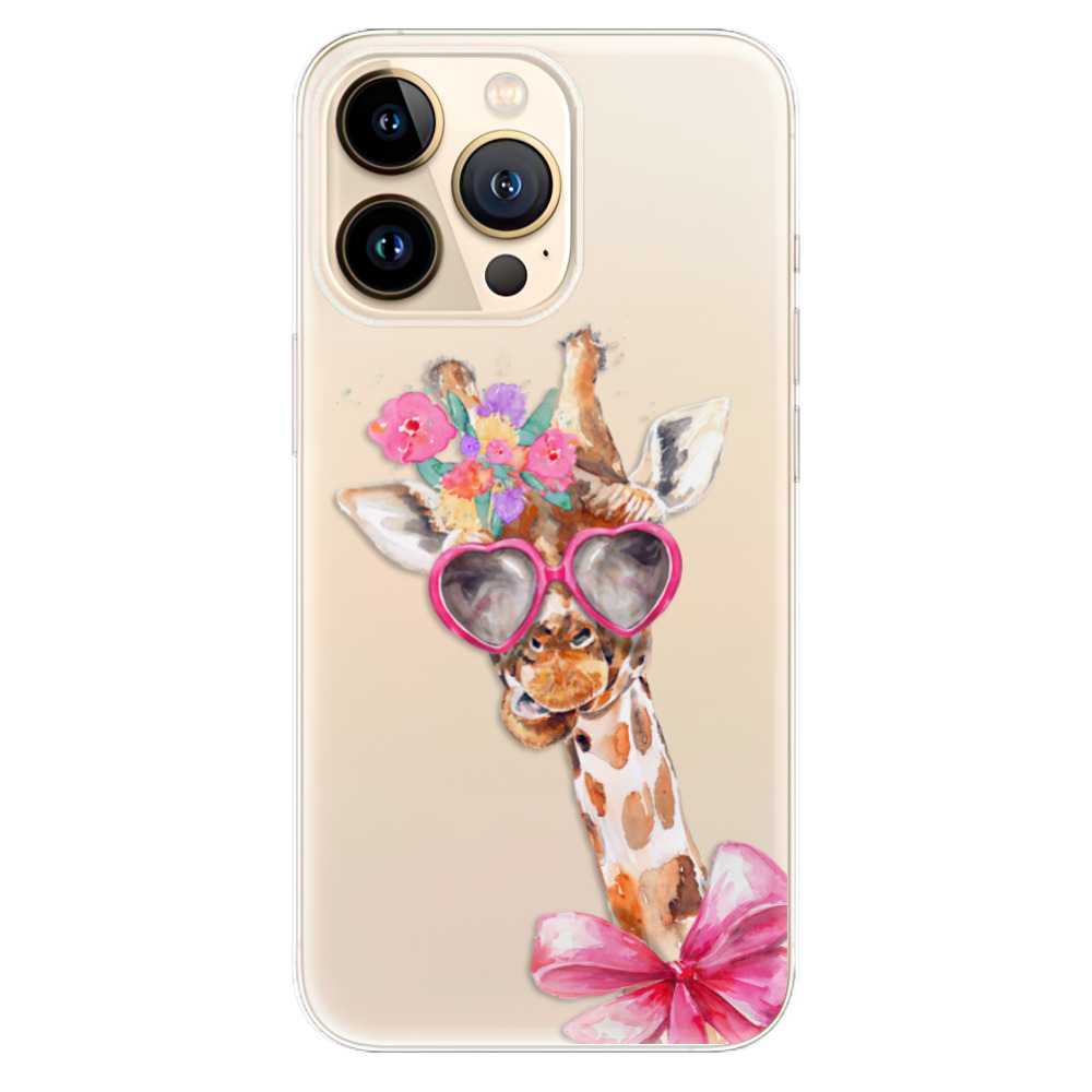 Odolné silikonové pouzdro iSaprio - Lady Giraffe - iPhone 13 Pro