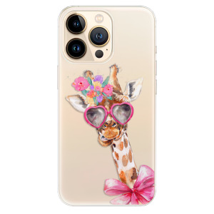 Silikonové pouzdro iSaprio - Apple iPhone 13 Pro - Lady Giraffe