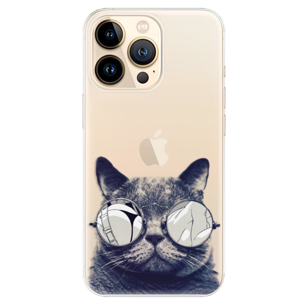 Odolné silikonové pouzdro iSaprio - Crazy Cat 01 na mobil Apple iPhone 13 Pro (Odolný silikonový kryt, obal, pouzdro iSaprio - Crazy Cat 01 na mobilní telefon Apple iPhone 13 Pro)