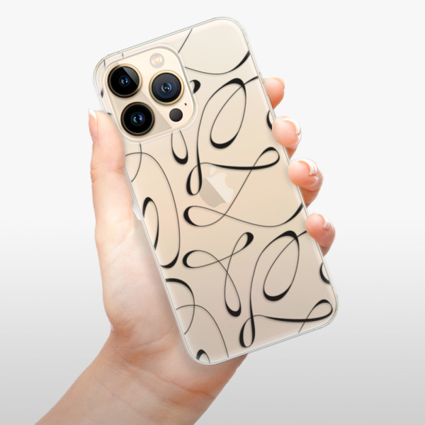 Silikonové pouzdro iSaprio - Apple iPhone 13 Pro - Fancy black