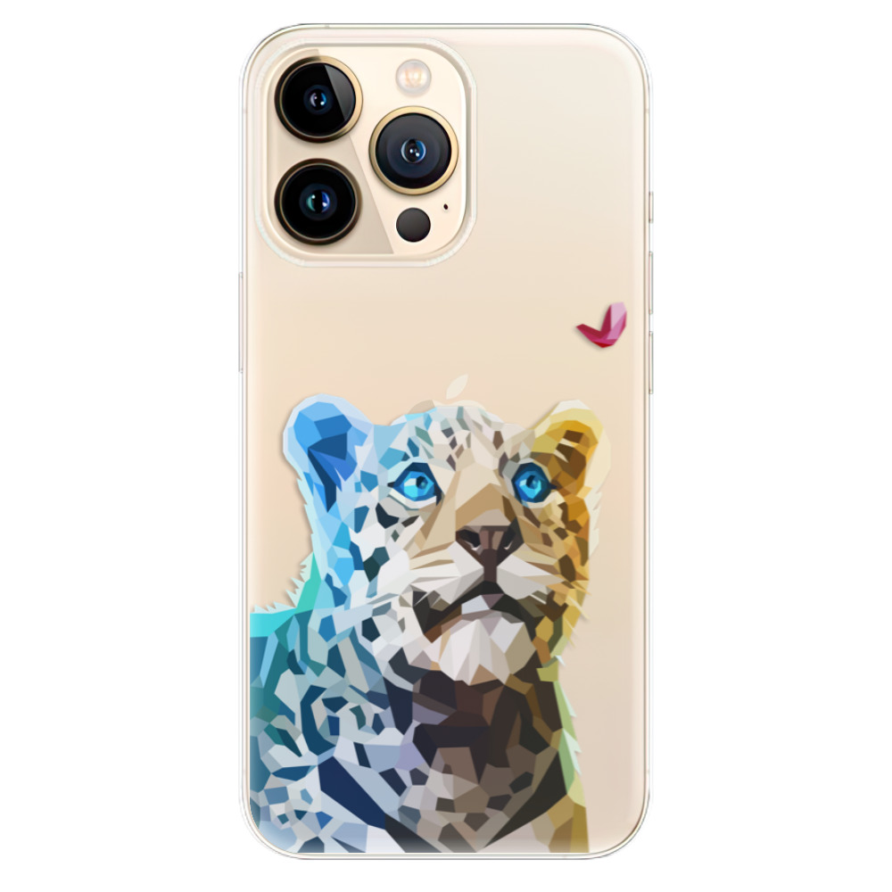 Odolné silikonové pouzdro iSaprio - Leopard With Butterfly - iPhone 13 Pro