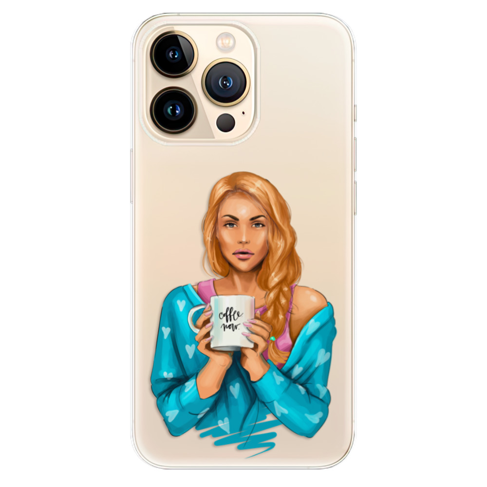 Odolné silikonové pouzdro iSaprio - Coffe Now - Redhead - iPhone 13 Pro