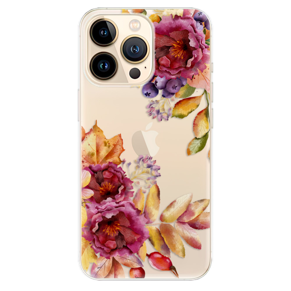 Odolné silikonové pouzdro iSaprio - Fall Flowers - iPhone 13 Pro