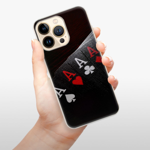 Silikonové pouzdro iSaprio - Apple iPhone 13 Pro - Poker