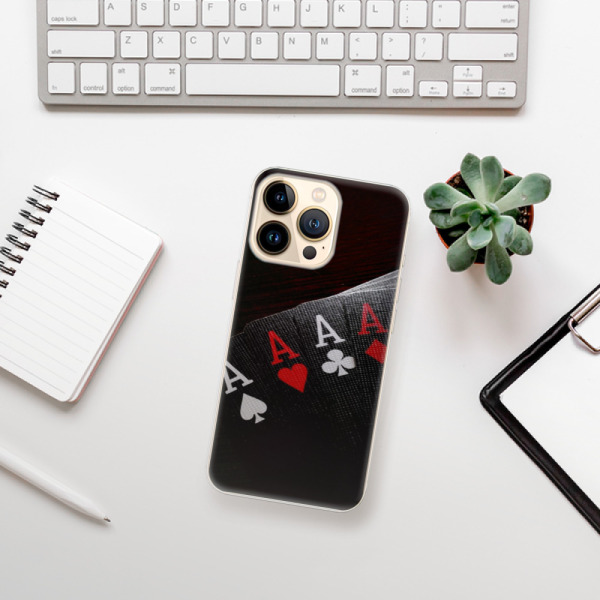 Silikonové pouzdro iSaprio - Apple iPhone 13 Pro - Poker