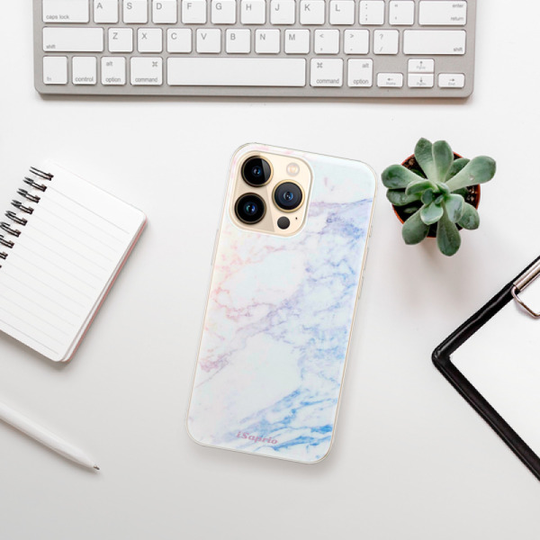 Odolné silikonové pouzdro iSaprio - Raibow Marble 10 na mobil Apple iPhone 13 Pro Max - výprodej