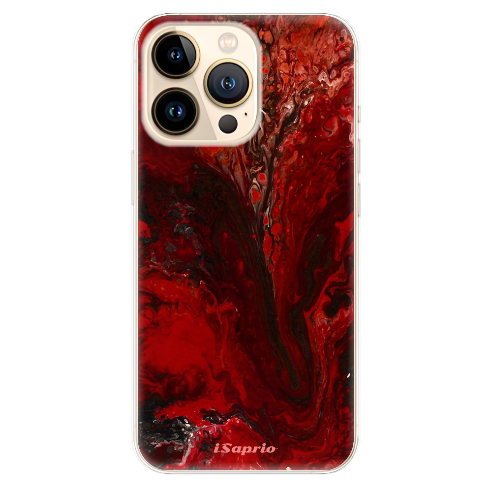 Odolné silikonové pouzdro iSaprio - RedMarble 17 - iPhone 13 Pro Max