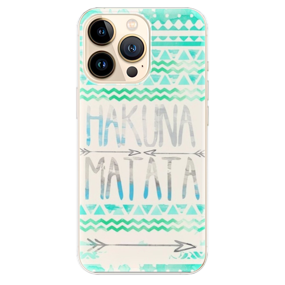 Odolné silikonové pouzdro iSaprio - Hakuna Matata Green - iPhone 13 Pro Max