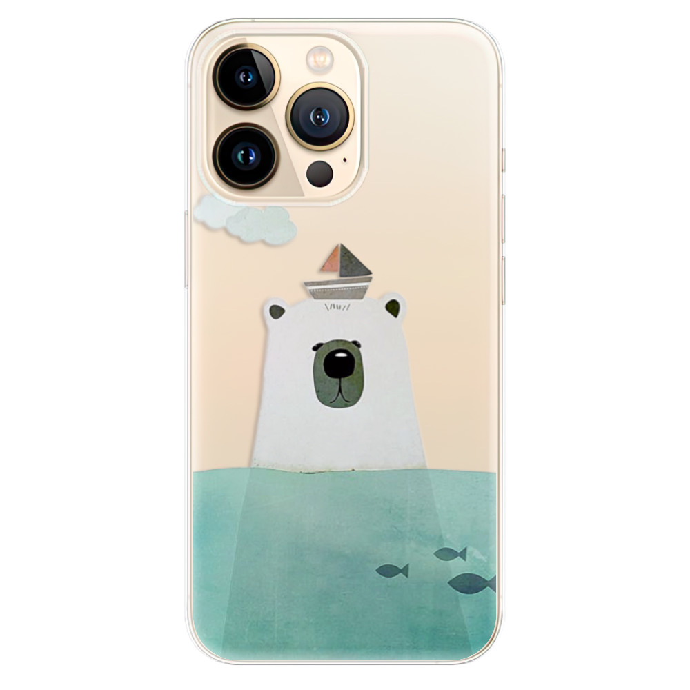 Odolné silikonové pouzdro iSaprio - Bear With Boat - iPhone 13 Pro Max