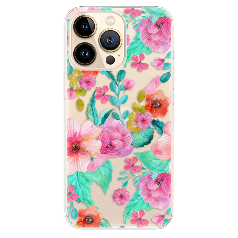 Odolné silikonové pouzdro iSaprio - Flower Pattern 01 - iPhone 13 Pro Max