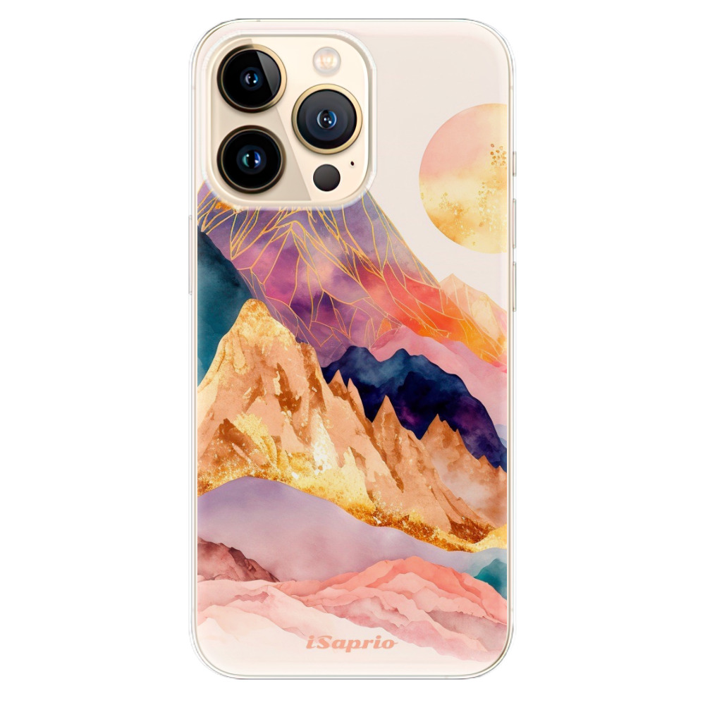 Odolné silikonové pouzdro iSaprio - Abstract Mountains - iPhone 13 Pro Max