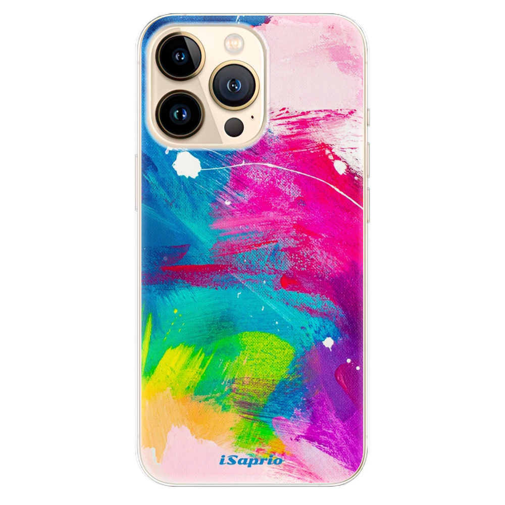 Odolné silikonové pouzdro iSaprio - Abstract Paint 03 - iPhone 13 Pro Max