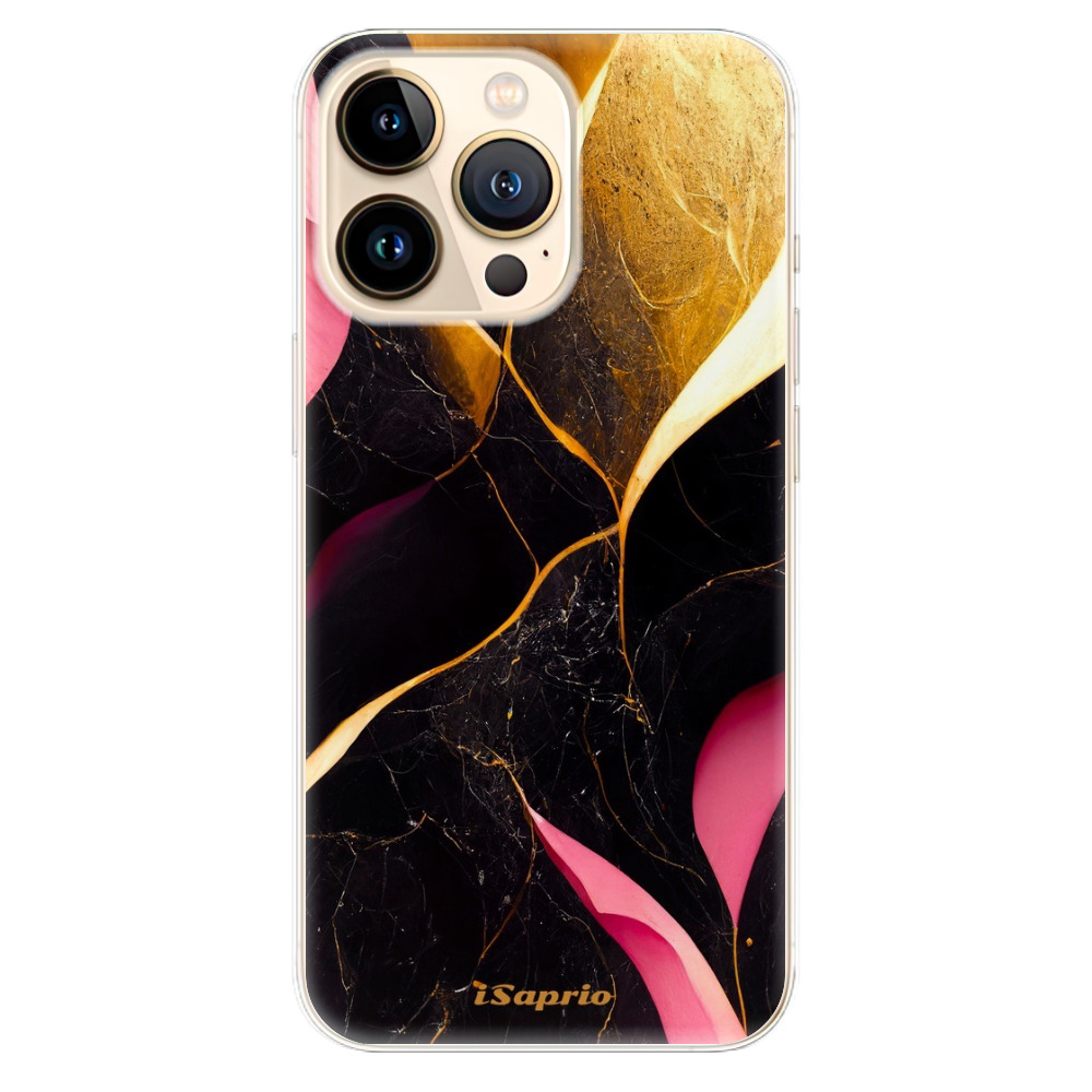 Odolné silikonové pouzdro iSaprio - Gold Pink Marble - iPhone 13 Pro Max