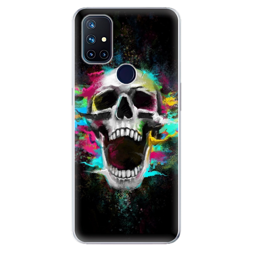 Odolné silikonové pouzdro iSaprio - Skull in Colors na mobil OnePlus Nord N10 5G (Odolný silikonový kryt, obal, pouzdro iSaprio - Skull in Colors na mobilní telefon OnePlus Nord N10 5G)