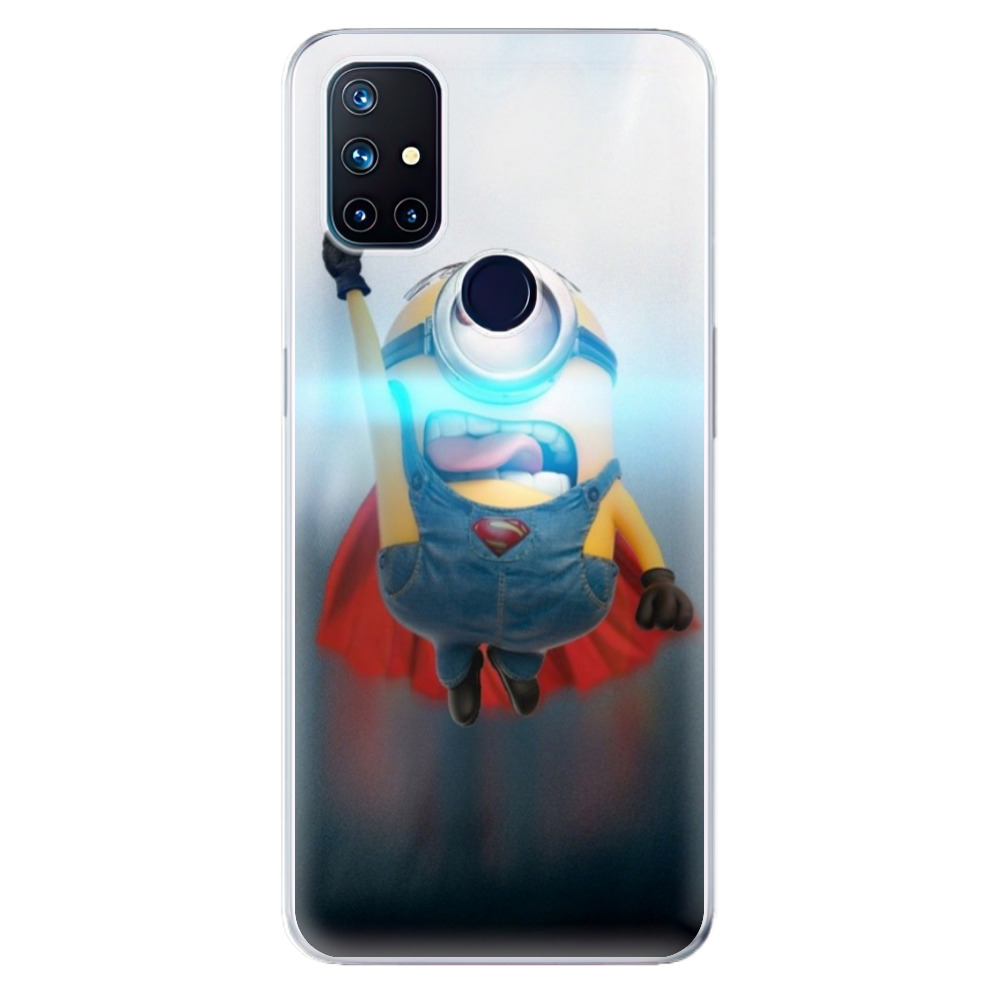 Odolné silikonové pouzdro iSaprio - Mimons Superman 02 - OnePlus Nord N10 5G