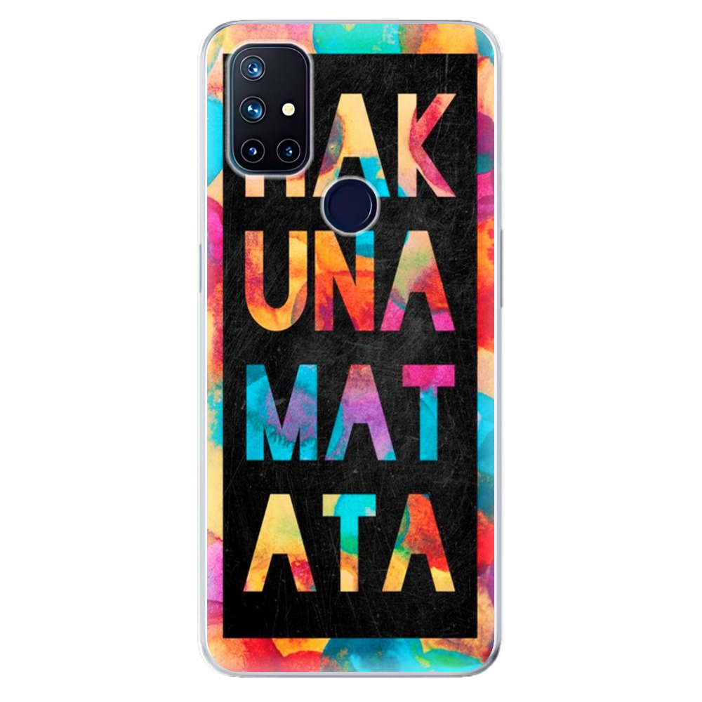Odolné silikonové pouzdro iSaprio - Hakuna Matata 01 na mobil OnePlus Nord N10 5G (Odolný silikonový kryt, obal, pouzdro iSaprio - Hakuna Matata 01 na mobilní telefon OnePlus Nord N10 5G)