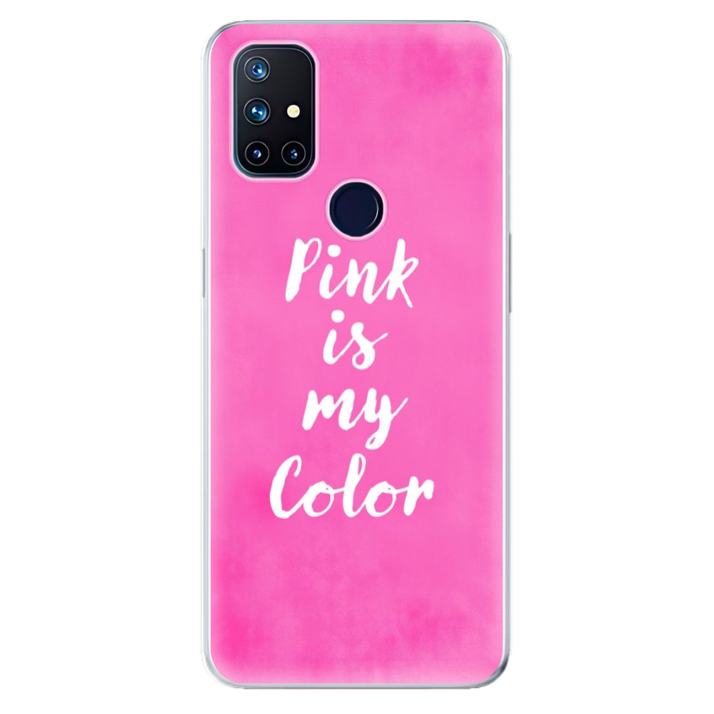 Odolné silikonové pouzdro iSaprio - Pink is my color na mobil OnePlus Nord N10 5G (Odolný silikonový kryt, obal, pouzdro iSaprio - Pink is my color na mobilní telefon OnePlus Nord N10 5G)