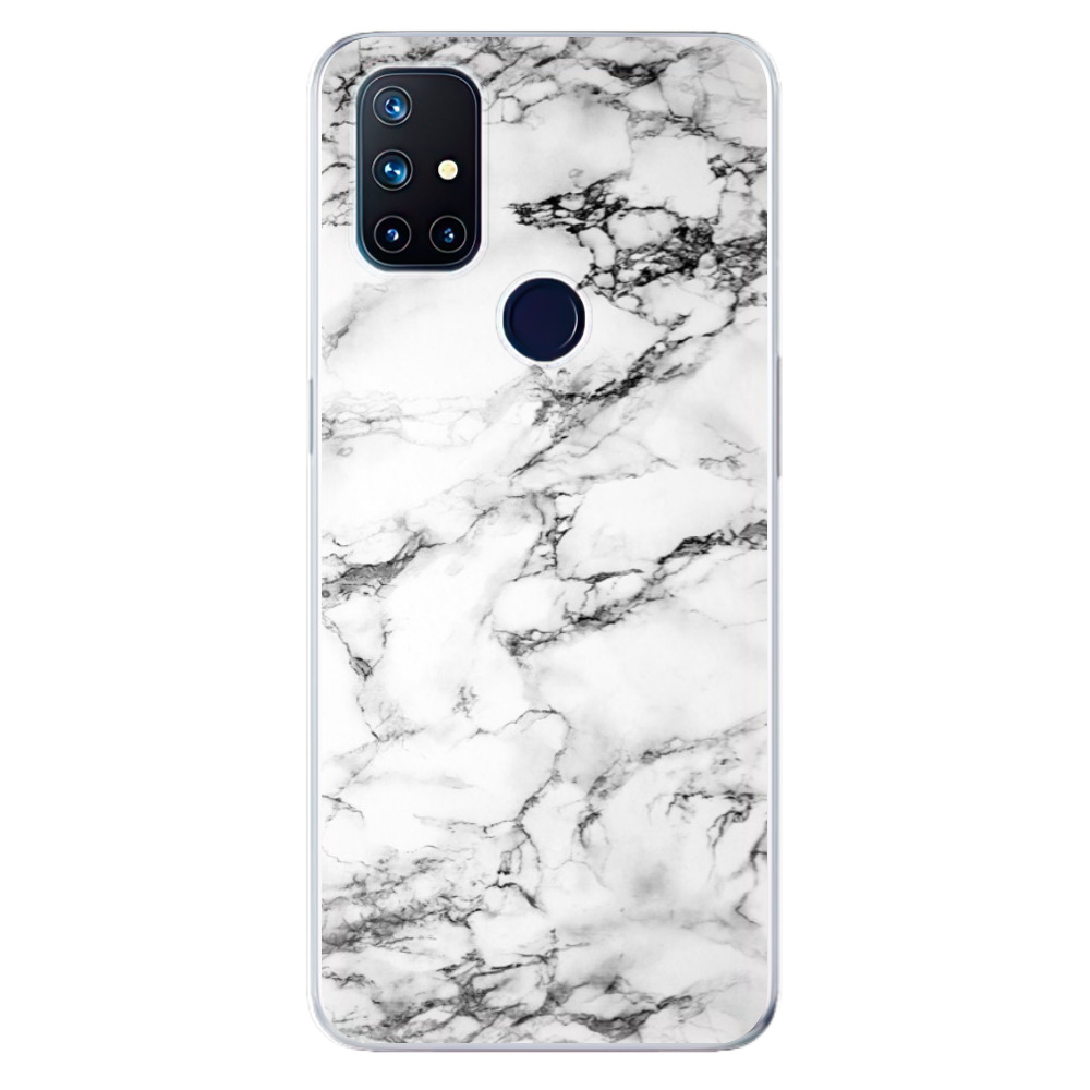 Odolné silikonové pouzdro iSaprio - White Marble 01 na mobil OnePlus Nord N10 5G (Odolný silikonový kryt, obal, pouzdro iSaprio - White Marble 01 na mobilní telefon OnePlus Nord N10 5G)