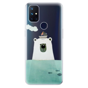 Odolné silikonové pouzdro iSaprio - Bear With Boat na mobil OnePlus Nord N10 5G