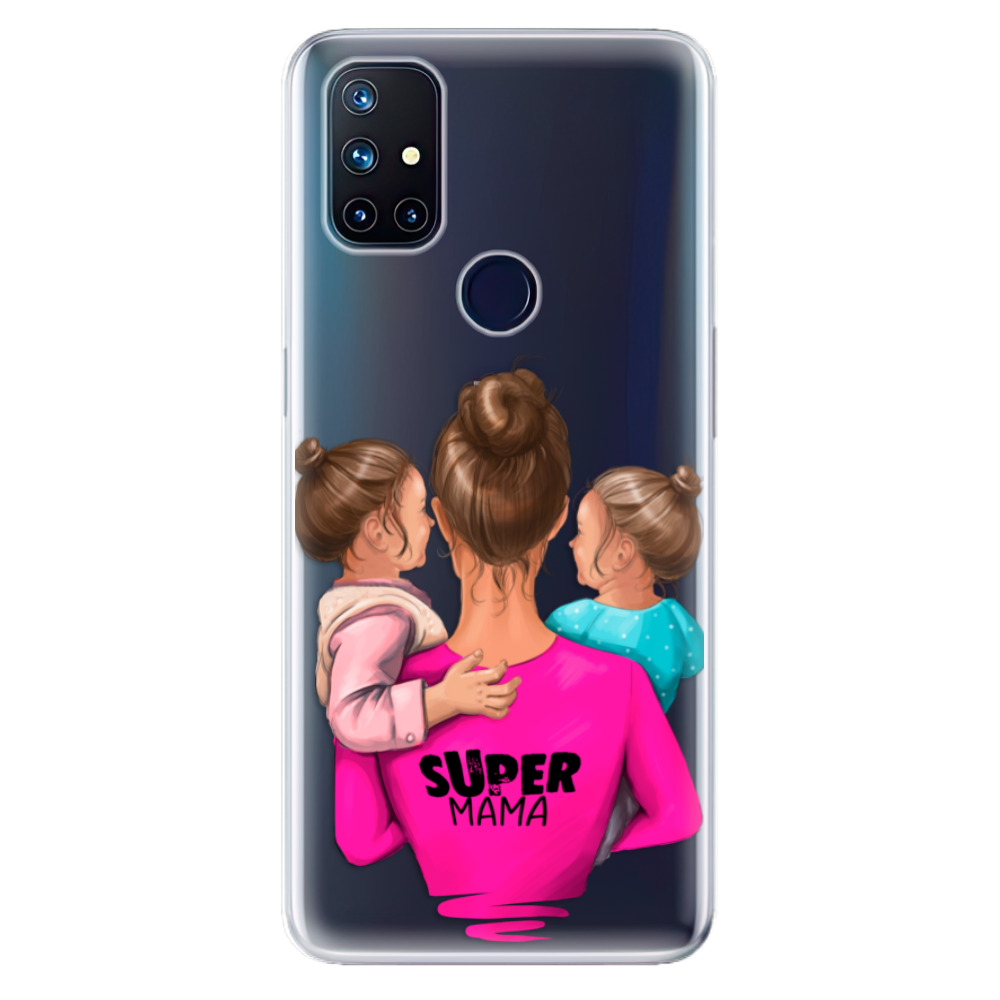 Odolné silikonové pouzdro iSaprio - Super Mama - Two Girls na mobil OnePlus Nord N10 5G (Odolný silikonový kryt, obal, pouzdro iSaprio - Super Mama - Two Girls na mobilní telefon OnePlus Nord N10 5G)