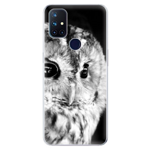 Odolné silikonové pouzdro iSaprio - BW Owl na mobil OnePlus Nord N10 5G