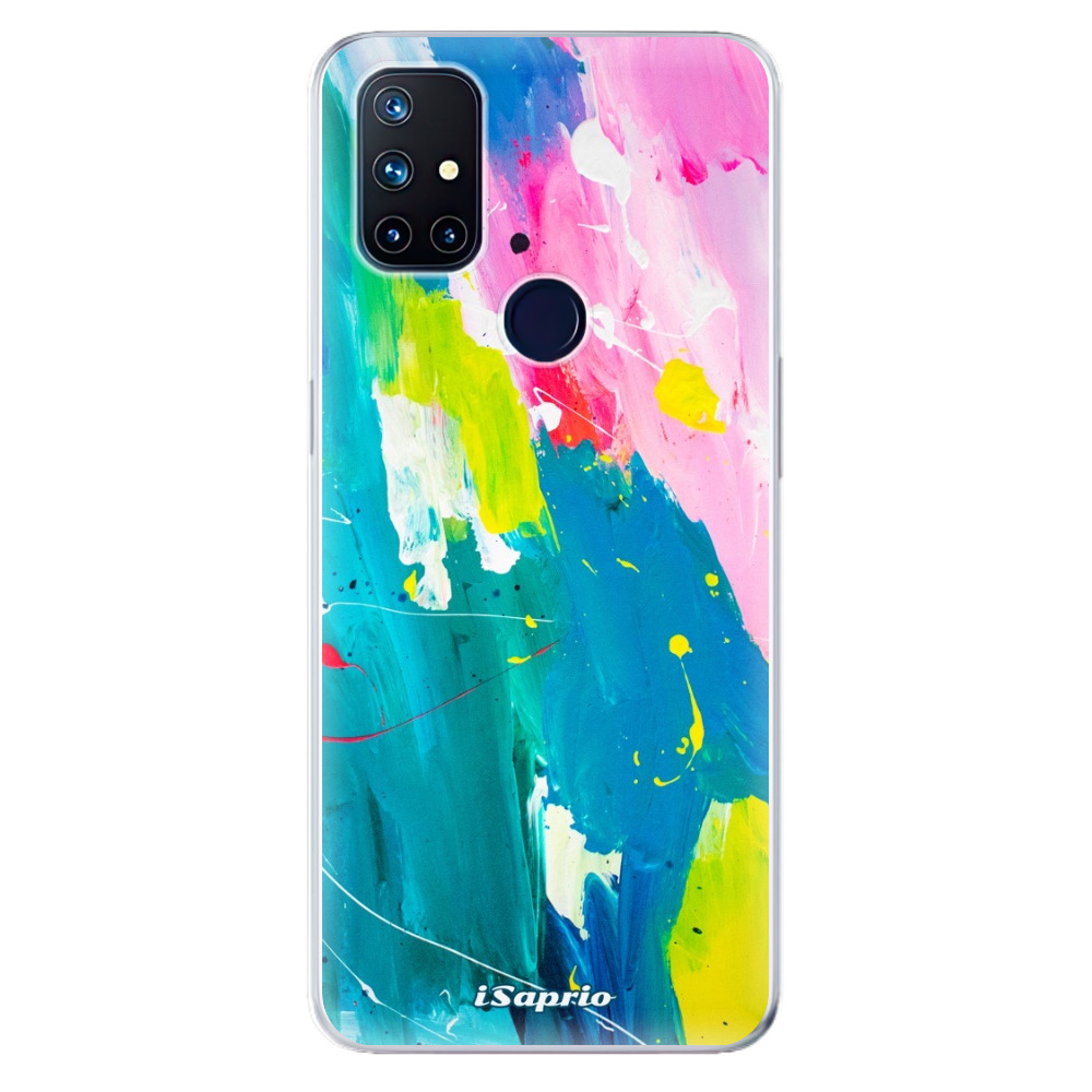Odolné silikonové pouzdro iSaprio - Abstract Paint 04 - OnePlus Nord N10 5G