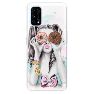 Odolné silikonové pouzdro iSaprio - Donuts 10 na mobil Realme 7 Pro