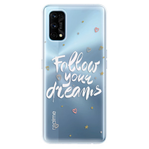 Odolné silikonové pouzdro iSaprio - Follow Your Dreams - white na mobil Realme 7 Pro