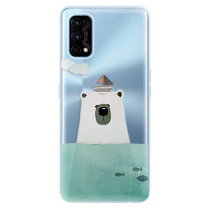 Odolné silikonové pouzdro iSaprio - Bear With Boat na mobil Realme 7 Pro