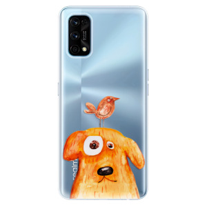 Odolné silikonové pouzdro iSaprio - Dog And Bird na mobil Realme 7 Pro