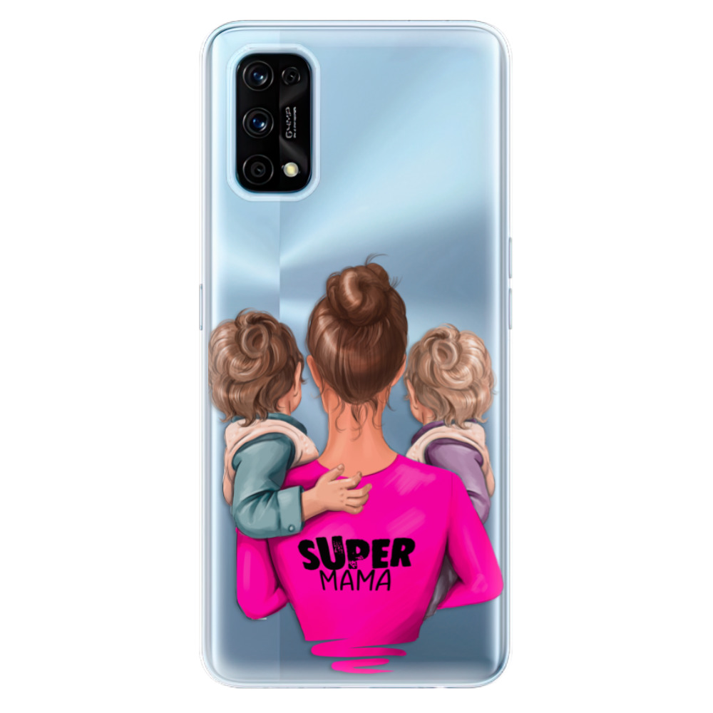 Odolné silikonové pouzdro iSaprio - Super Mama - Two Boys - Realme 7 Pro