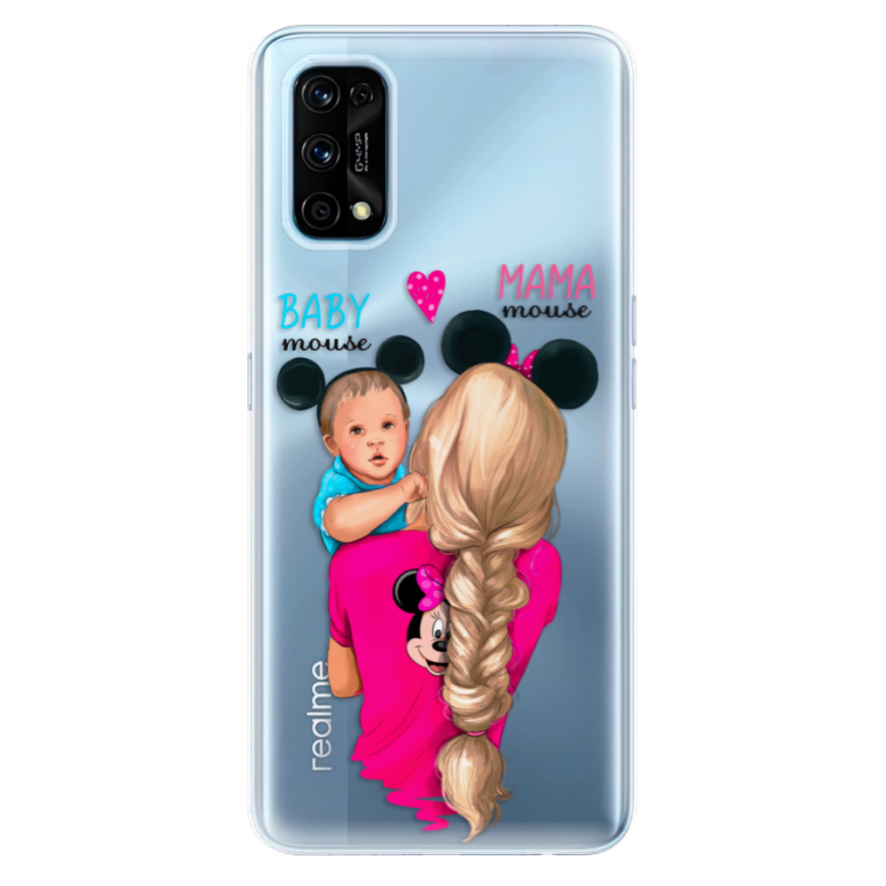 Odolné silikonové pouzdro iSaprio - Mama Mouse Blonde and Boy - Realme 7 Pro