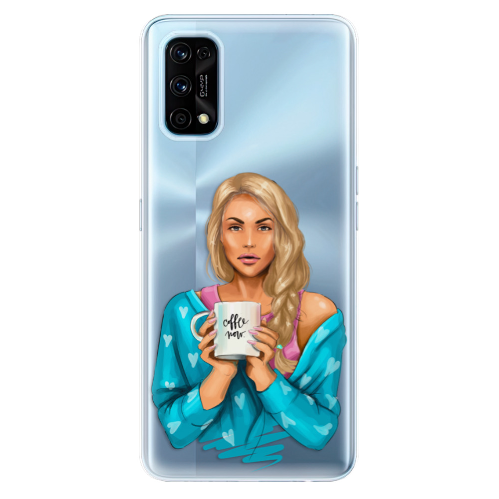 Odolné silikonové pouzdro iSaprio - Coffe Now - Blond - Realme 7 Pro