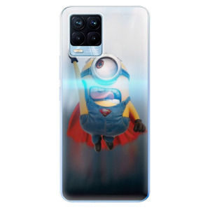 Silikonové pouzdro iSaprio - Realme 8 / Realme 8 Pro - Mimons Superman 02