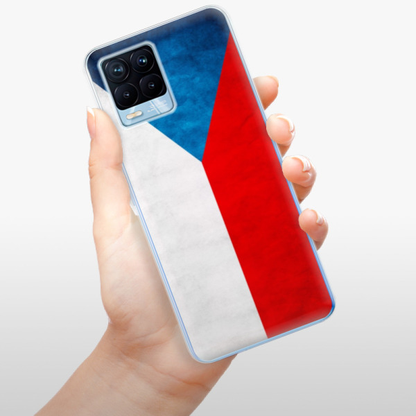 Silikonové pouzdro iSaprio - Realme 8 / Realme 8 Pro - Czech Flag