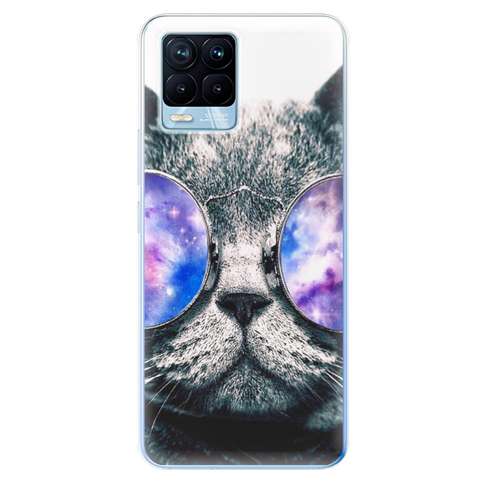 Odolné silikonové pouzdro iSaprio - Galaxy Cat na mobil Realme 8 / Realme 8 Pro (Odolný silikonový kryt, obal, pouzdro iSaprio - Galaxy Cat na mobilní telefon Realme 8 / Realme 8 Pro)