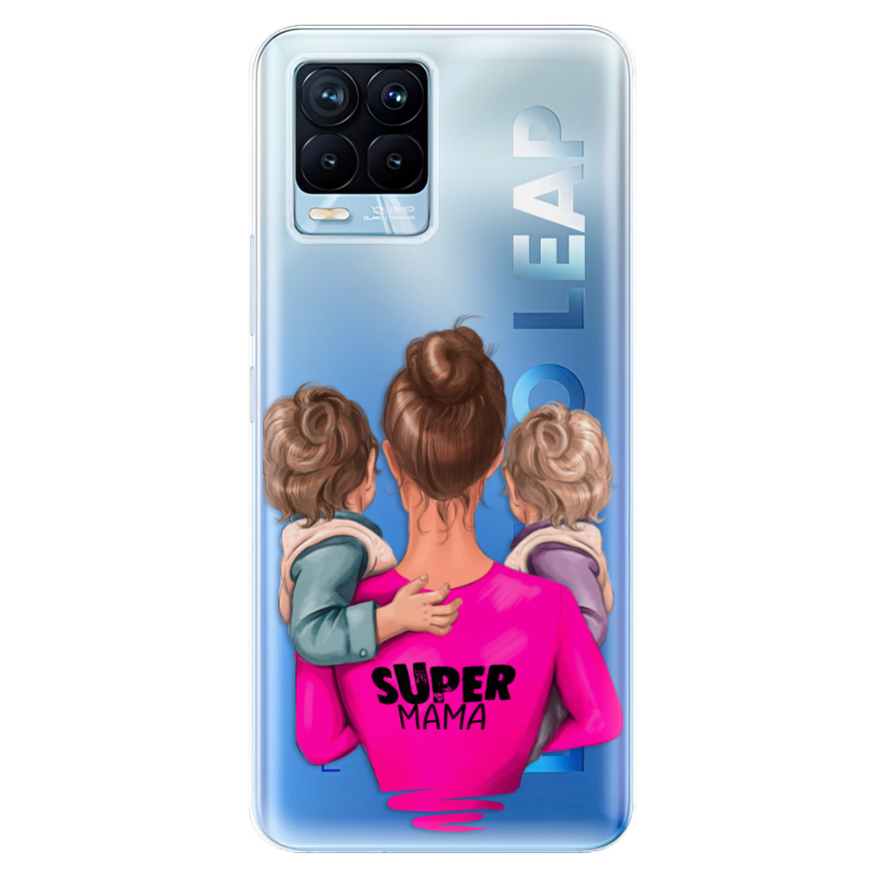 Odolné silikonové pouzdro iSaprio - Super Mama - Two Boys - Realme 8 / 8 Pro