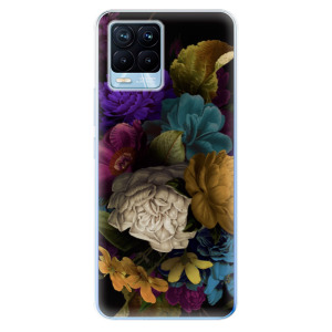 Odolné silikonové pouzdro iSaprio - Dark Flowers na mobil Realme 8 / Realme 8 Pro