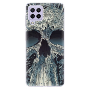 Odolné silikonové pouzdro iSaprio - Abstract Skull na mobil Samsung Galaxy A22 4G