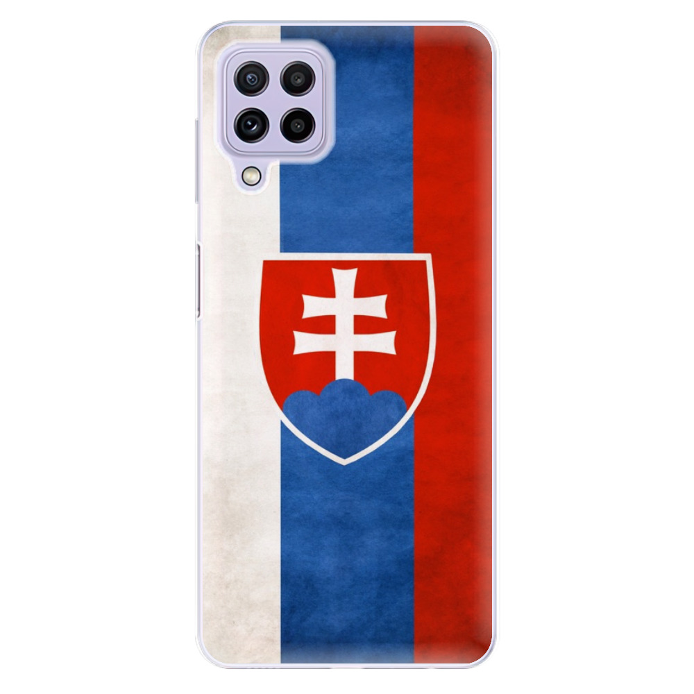 Odolné silikonové pouzdro iSaprio - Slovakia Flag - Samsung Galaxy A22