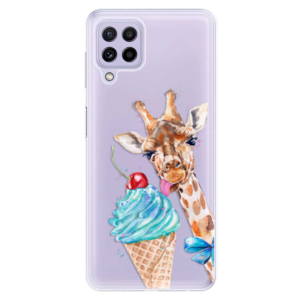 Odolné silikonové pouzdro iSaprio - Love Ice-Cream - Samsung Galaxy A22