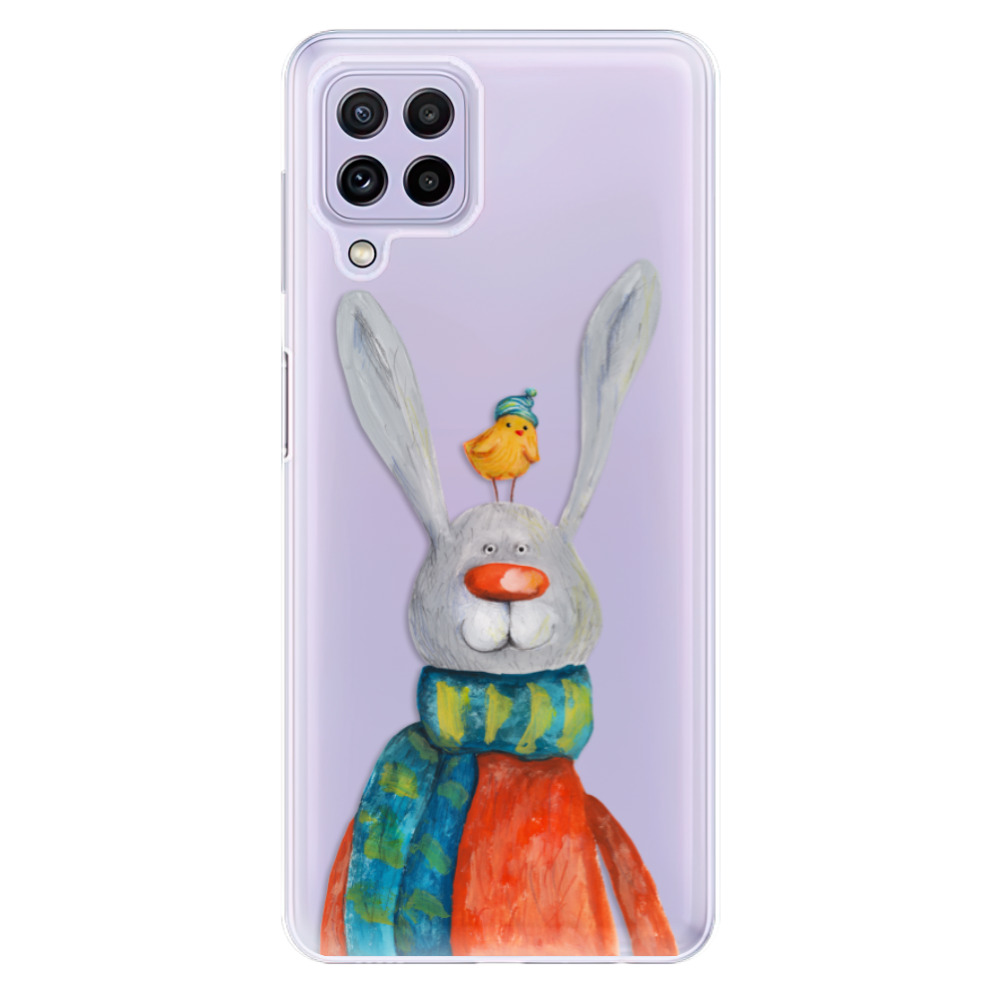 Odolné silikonové pouzdro iSaprio - Rabbit And Bird - Samsung Galaxy A22