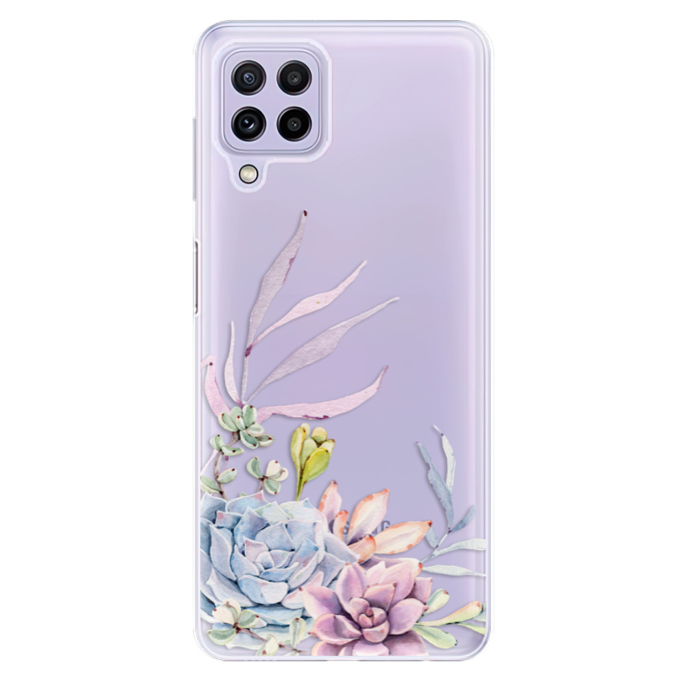 Odolné silikonové pouzdro iSaprio - Succulent 01 na mobil Samsung Galaxy A22 4G (Odolný silikonový kryt, obal, pouzdro iSaprio - Succulent 01 na mobilní telefon Samsung Galaxy A22 4G)