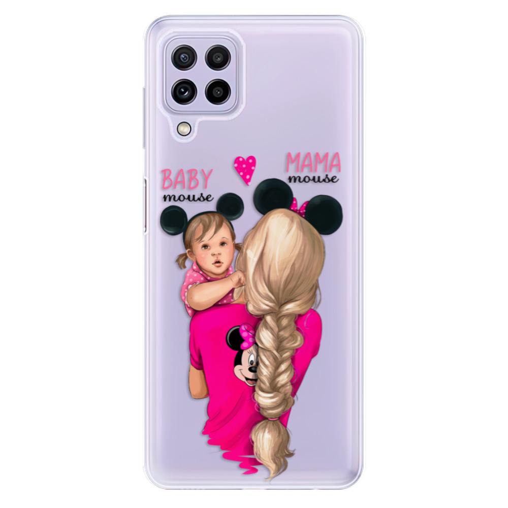 Odolné silikonové pouzdro iSaprio - Mama Mouse Blond and Girl - Samsung Galaxy A22