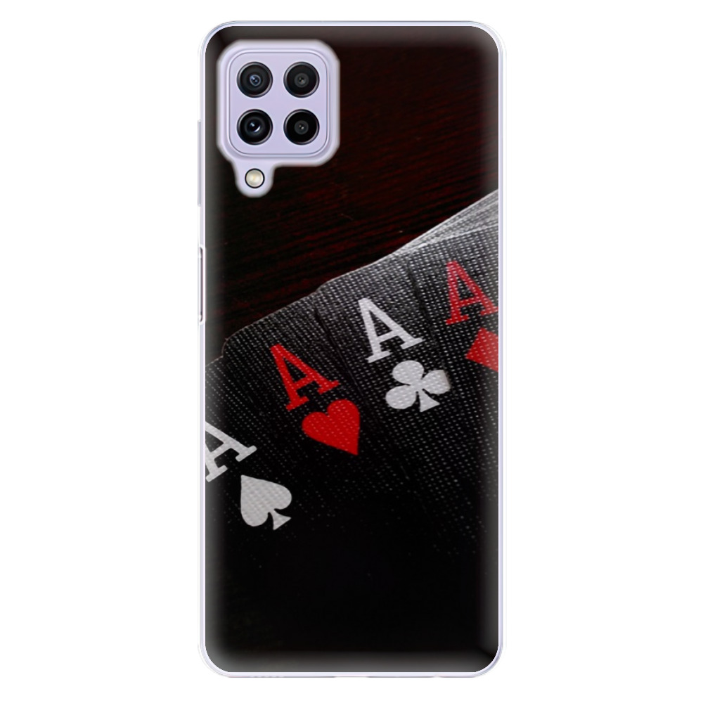 Odolné silikonové pouzdro iSaprio - Poker - Samsung Galaxy A22