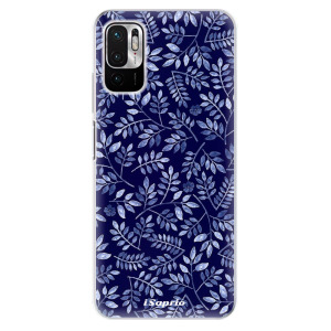 Silikonové pouzdro iSaprio - Xiaomi Redmi Note 10 5G / Xiaomi Poco M3 Pro 5G - Blue Leaves 05