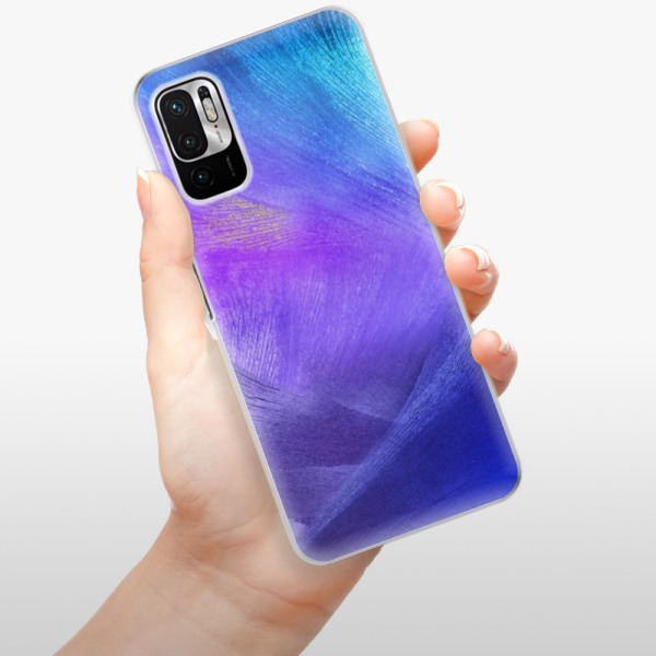 Silikonové pouzdro iSaprio - Xiaomi Redmi Note 10 5G / Xiaomi Poco M3 Pro 5G - Purple Feathers