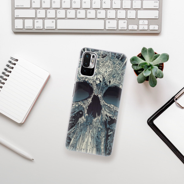 Silikonové pouzdro iSaprio - Xiaomi Redmi Note 10 5G / Xiaomi Poco M3 Pro 5G - Abstract Skull