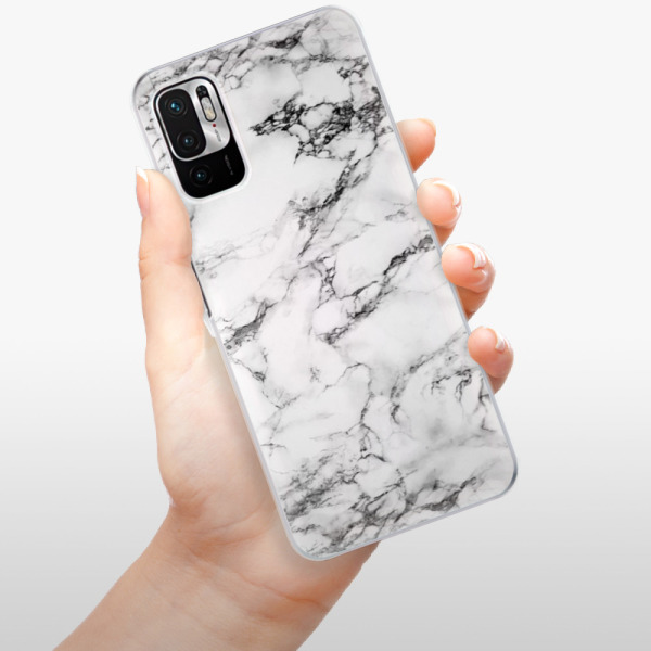 Silikonové pouzdro iSaprio - Xiaomi Redmi Note 10 5G / Xiaomi Poco M3 Pro 5G - White Marble 01